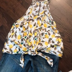 Blousy racer back, summer top